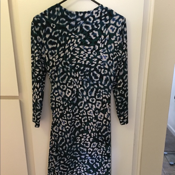 Anne Klein green animal print dress - Picture 2 of 5